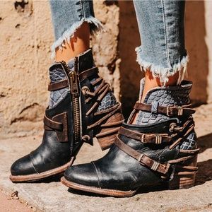 Freebird Crue Navy Boots